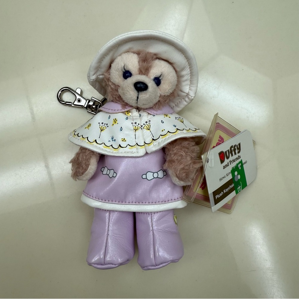 Shellie May Raincoat Lavender Plush Keychain - Hong Kong Disneyland